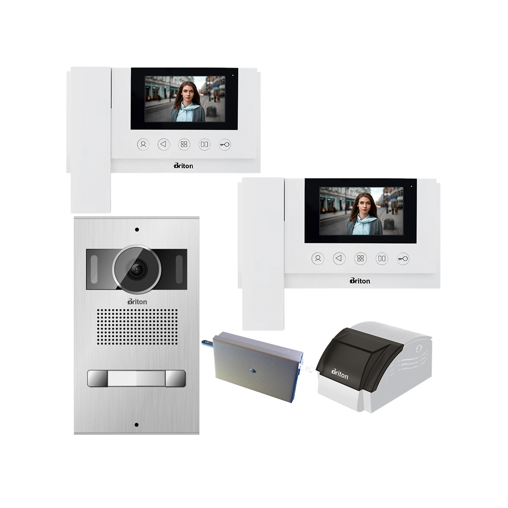 دو واحدی کامل برایتون با مانیتور 4.3 اینچ حافظه دار(Briton)